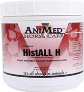 ANIMED HistAll H bottle for equine respiratory support routine.