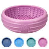 Animire dog lick bowl with textured surface for slow feeding and digestion support