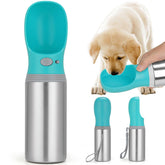 Anipaw 14oz dog water bottle cap close-up with leak-proof seal for travel