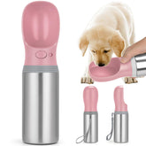 Anipaw portable dog water bottle top view showing compact travel design for pets