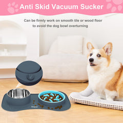 Anipaw stainless steel water bowl, rust-resistant and easy to clean