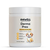 Aniwell DermaPrex anchovy oil bottle supports healthier skin and coat