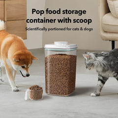 Ankou airtight container keeps kibble fresh and dry