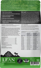 Annamaet Lean chicken-duck kibble highlighting high protein, low fat nutrition