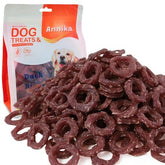Annika Duck Jerky Rings packaging, rawhide-free chew ideal for daily training