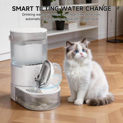 ANSHENYA water fountain control panel shows touch-enabled settings for tailored hydration.