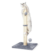ANWA tall scratching post with natural sisal texture for durable indoor claw scratching.