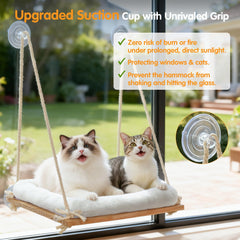 Anywish anti-spotlight suction cups prevent concentrated sun risk while supporting your cat.