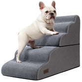 Aodisman 5-step dog stairs for high beds enabling easy access for small dogs