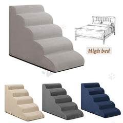 Aodisman 5 Step Dog Stairs washable cover for hygienic easy cleaning.