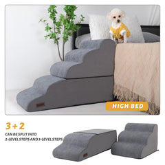 Aodisman removable washable cover on dog stairs for easy cleaning