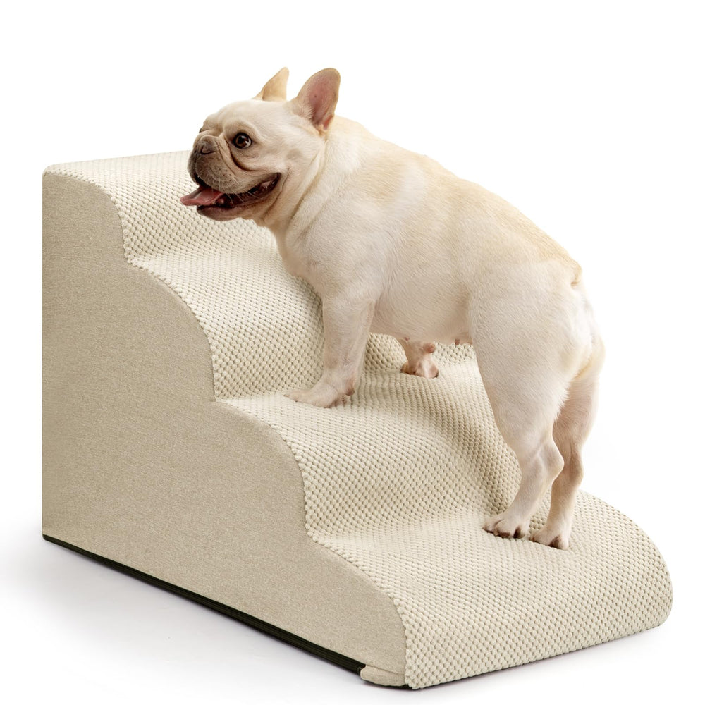 Aodisman dog steps on bed and sofa with a four-step design for easy access.