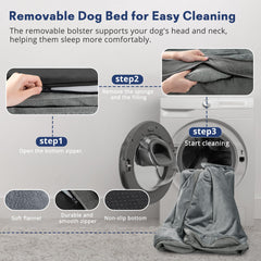 Aodisman XL non-slip base keeps the bed secure on any floor.