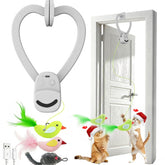 Aoioploa door clip interactive cat toy for indoor exercise and space saving play