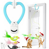 Aoioploa interactive cat toy clips to a door frame for active indoor play.