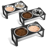 Aomafamzoy elevated cat food bowl stand keeps meals organized and stable for indoor cats.