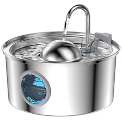AONBOY cat water fountain with hemispherical shape for easy access to flowing water.