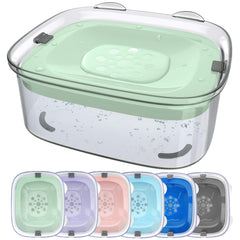 AONKEY 3L dog water bowl front view showing large capacity for big dogs' hydration.