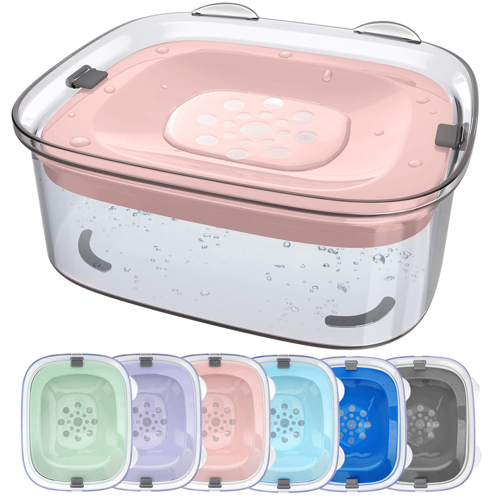 AONKEY 3L dog water bowl no spill with floating disk keeps fur dry.