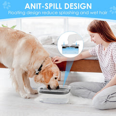 AONKEY transparent water bowl shows level and quality at a glance for easy monitoring.