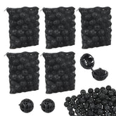 AOQIVIS 500 black bio balls for stable biological filtration in aquariums.