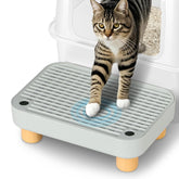 Aothey Litter Box Step with wide surface supports easy cat access.