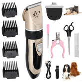 Aovdy Dog Clippers with gold casing for stylish at-home grooming.
