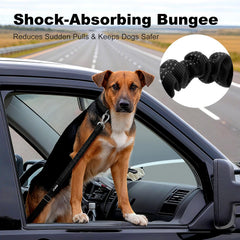 APAKBAK adjustable-length dog seat belt for a snug travel setup