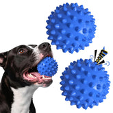 Apasiri squeaker ball dog toy for aggressive chewers, durable engagement.