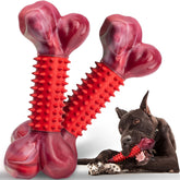 Apasiri beef-flavored bone toy offers dual texture for satisfying chews.