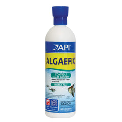 API ALGAEFIX bottle front for algae control in freshwater aquariums.