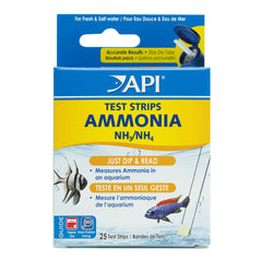 API ammonia test strips box front enables quick aquarium testing