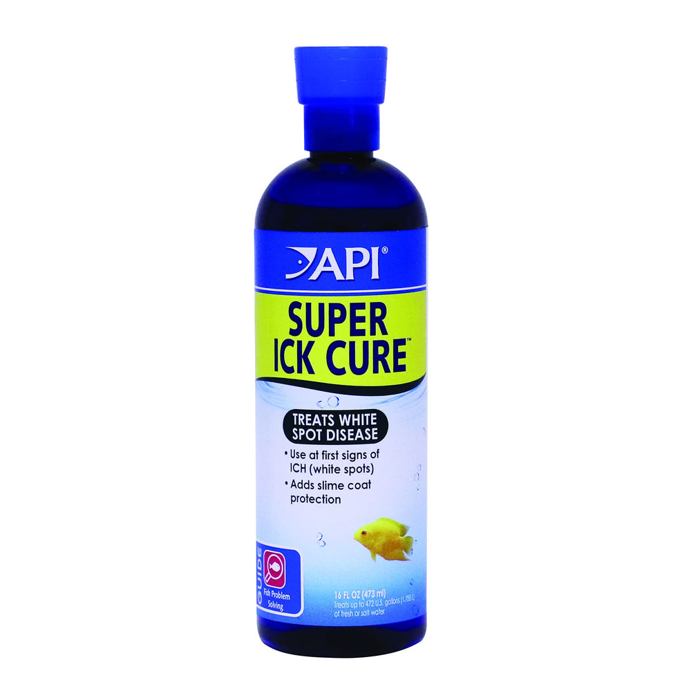 API Liquid Super ICK Cure bottle ready for quick ich treatment in home aquariums.
