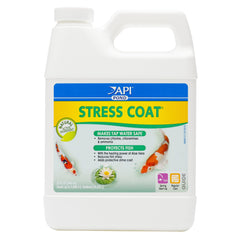 API POND STRESS COAT bottle front with stress relief for fish