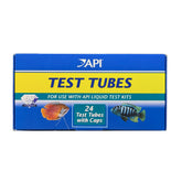 API Replacement Test Tubes with Caps for 24-count box, compatible with freshwater kits.