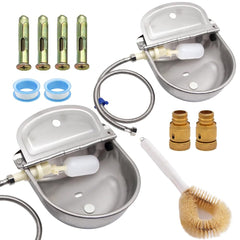 APLAYFULBEE automatic water bowl front view with float valve for steady hydration