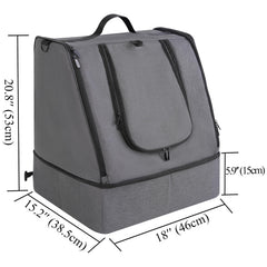 Apollo Walker hard-base insert bottom provides sturdy setup in hotels or cars