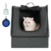 Apollo Walker portable cat travel litter box open layout for hotel stays