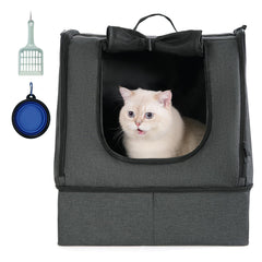 Apollo Walker portable cat travel litter box open layout for hotel stays