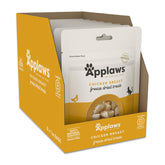 Applaws chicken freeze-dried cat treats packfront highlighting single-ingredient protein reward