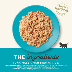 Kitten eating from a bowl of Applaws wet food in broth