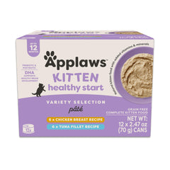 Applaws Kitten Healthy Start pack shot highlighting natural ingredients and protein-forward formula