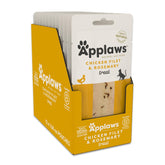 Applaws packaging shows chicken rosemary loin grain-free cat treats