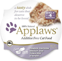 Applaws Peel and Serve cat food in broth pots, ideal for quick dinners on busy days