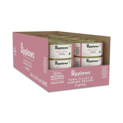 Applaws tuna fillet and shrimp in gravy β protein-packed meal option.