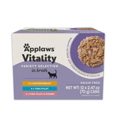 Applaws Vitality packshot showing broth-based cat food for hydration