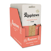 Applaws Whole Salmon Loin sachet shows a single-ingredient cat treat for quick rewards.
