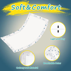 Apupmeo ultrasoft diaper pad delivers fast moisture wicking and comfy wear.