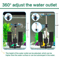 AQQA 360-degree adjustable water outlet for flexible placement and better aeration