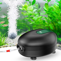 AQQA aquarium air pump with quiet operation for peaceful tank environments.